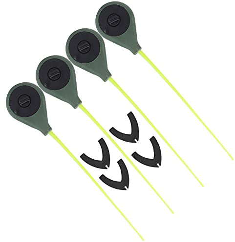 Portable 28 Inch Ice Fishing Rod with Rod Tip and Tackle Box, 4 Pack for Lake Winter Ice Fishing
