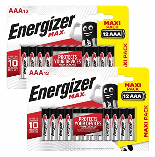 32 x Energizer Max AAA Alkaline Batteries | 1.5V Mercury-Free & Leak Resistant | Longer Lasting Power & Better Performance | 10 Year Shelf Life, Pack of 32
