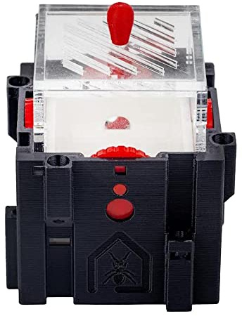 Anthouse.es - Caja de Forrajeo para Hormigueros Modulares 3D - QBIK One - Terrario Colonias de Hormigas Grandes - Sistema Ergonómico y Fácil de Ampliar - 6,78x6,78x10 cm