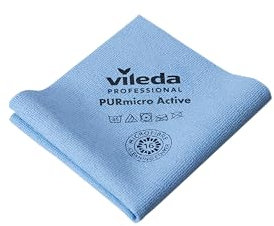 cubex professional Paños multiusos PVA MICRO de microfibra para una limpieza 100% segura y eficaz (PURmicro Active BLU, 5 panes)