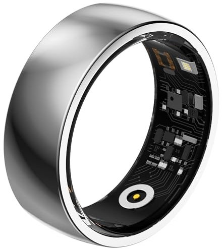 Smart Fitness Ring for Men & Women - Heart Rate, Blood Pressure, Oxygen & Sleep Tracker - Waterproof - Android & iOS Compatible