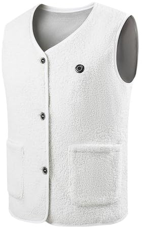 Zeiayuas Polaire Gilet Chauffant Hommes Femmes, Veste Chauffage USB 15 Zones Chauffage, Utilisée Pour Randonnée Chaleur Gilet d'hiver Chauffant électrique USB Ski Pêche Camping
