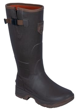 Somlys - Bottes de chasse caoutchouc doublées néoprène B02 (Vert, Système Taille Chaussures EU, Adulte, Numérique, Large, 42)