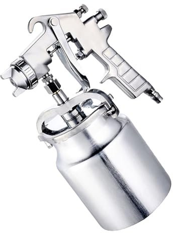 Pulverizador de pintura con ventosa de 1000 cc de capacidad, con boquillas de 2 mm, sistemas de pulverización de aire profesionales para muebles de coche