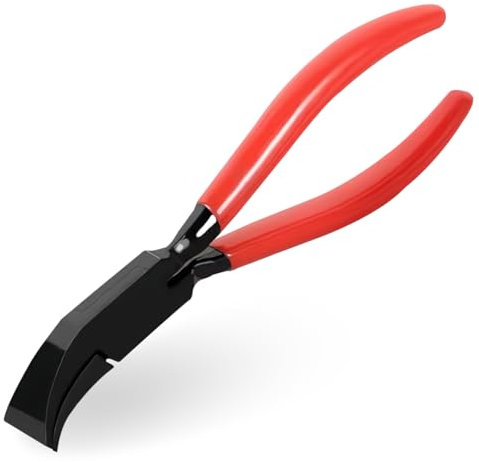 PRITOK Alicates de plegado de 45°, alicates de chapa: herramienta de plegado con mango antideslizante, alicates de flexión de ancho de 22 mm, para doblar y alisar chapas y herramientas de techado