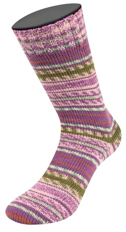 LANA GROSSA Landlust die Sockenwolle | Garn aus Merinowolle in verschiedenen Farben | Handstrickgarn aus 80% Schurwolle (Merino) & 20% Polyamid | 100g Wolle zum Stricken & Häkeln | 420m Garn