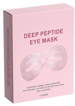 Almohadillas para los ojos, productos hidratantes, calmantes y reafirmantes para el cuidado de la piel | 5 pares de almohadillas para los ojos para mujer contra la hinchazón - Para pieles maduras