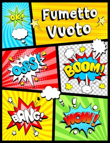 Fumetto Vuoto: Libro per disegnare fumetti per bambini. Crea i tuoi fumetti personalizzati con Comic vuoto