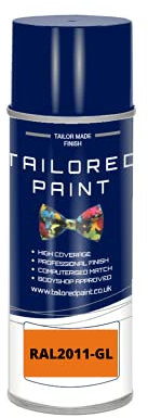 RAL 2011 - Vernice spray opaca arancione intenso per legno, metallo, plastica, PVC, UPVC, fasce per interni ed esterni