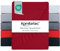 Komfortec Mikrofaser Spannbettlaken 180x200 cm – Weiches Spannbetttuch mit Rundumgummi – Fitted Sheet für Matratzen bis 30 cm – Rot – Oeko-Tex – Pflegeleicht & Hautfreundlich – 90g/m²