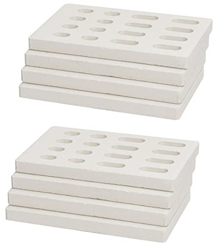 Confezione da 8 pezzi in ceramica Tamer per griglie Grand Turbo, bricchette in ceramica, parti di ricambio per Grand Turbo Grand Hall, barbecue a bizzeffe Grand Turbo, Members Mark, mattoni in