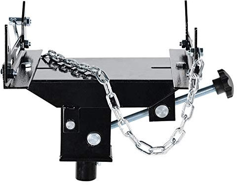 Verstellbarer Wagenheber-Getriebeheber-Adapter, Maximale Belastung 500 Kg, Neigbarer Kopf um 30 Grad, Verwandelt den Hydraulischen Wagenheber in Einen Getriebeheber für eine