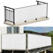Balkon Sichtschutz mit Ösen 150 x 300 cm Windschutz Sonnenschutz Balkon-Verkleidung Schattiernetz mit Ösen Kabelbinder Und Kordel Sichtschutz für Balkon Terrasse, Weiß