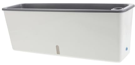 Milisten Jardinière Rectangulaire Plastique avec Réserve d'eau pour Légumes Et Fleurs Jardinière De Fenêtre Compacte Et Résistante Pot Décoratif pour Balcon Et Intérieur