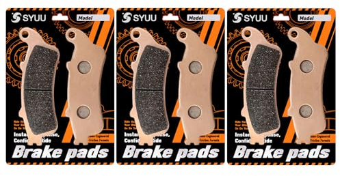 S SYUU Sinterade Metall Motorcykelbromsbelägg Fram och Bak Kompatibel med HONDA 1800 GL1800 GL1800A GL1800B ABS GOLDWING 2001-2015 VFR 800 A Fi ST 1300 CBR 1100 VTX 1800 Högeffektivt Bromsning FA261FR