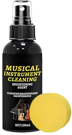 Limpiador de piano, agente abrillantador de pulido, kit de limpieza de piano de 100 ml, líquido en aerosol, para flauta, trompeta, trombón, bajo, clarinete, aula, clase de música, estudio en casa