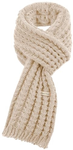 Sciarpa lavorata a maglia per bambini, sciarpa invernale unisex, scaldacollo, calda e di puro colore, per ragazzi e ragazze di 2–10 anni, Bordeaux, beige., /