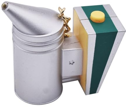 Janasiba Porte-clés d'apiculteur à LED, cadeau d'abeille, cadeau de fumoir d'abeille, souvenir d'apiculture, porte-clés en plastique, accessoire d'abeilles