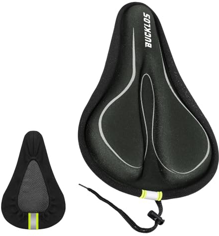 AEYINO Bike Seat Cushion Gel Padded Cover 11×7×1.2 Inch for Mtb