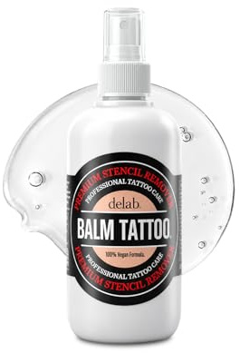BALM TATTOO | Tatueringsborttagare | För att försiktigt ta bort dåligt applicerade stenciler på huden (250 ml)