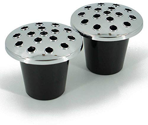 Angraves Silver Set of 2 Memorial Grave Vases Fresh and Artificial Flowers Plastic Pot Insert Liner Floral Holders Containers For Cemetery Headstone Recess (13 x 11cm)