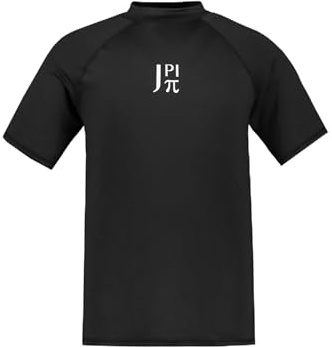 JP 1880 Jay-pi Schwimmshirt, Halbarm, Stehkragen, UV-Schutz Camiseta de natación con protección, Negro, 4XL Hombres