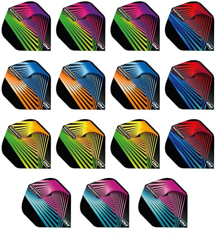 RED DRAGON Hardcore Lights Multipack Dart-Flüge - 5 Sätze pro Packung