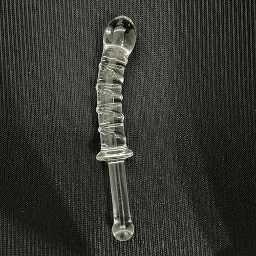 Vielretude 23CM Glas Dildo Doppeldildos G-Punkt Klitoris Massager Anal Butt Plug Sex Spielzeug