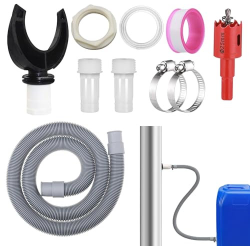 10 Pièce Recuperateur d Eau de Pluie Récupérateur Eau de Pluie Recuperateur Eau de Pluie Collecteur Eau de Pluie Kit Recuperation Eau de Pluie pour Tuyau de Descente 100mm Toitures Jusqu'à 80 m²