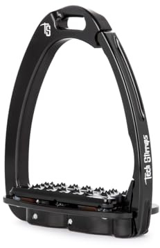 Tech Stirrups Sicherheitssteigbügel Venice Evo Plus Schwarz-Schwarz