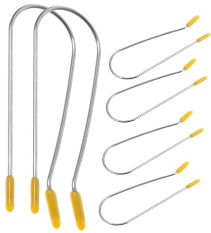 FRCOLOR 20 Pièces Clips Métalliques en Fil de Fer pour Bigoudis Chauffants, Pinces U en Acier Inoxydable 304, Maintien Sécurisé des Cheveux, pour Salon et Coiffure DIY