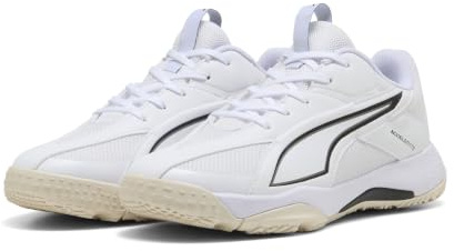 Puma Accelerate Jr 5 - Guantes de Balonmano, Color Blanco, Negro, Gris Sedate, Talla 38,5 EU