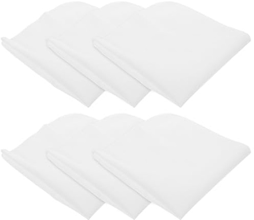 LALADEFIEE 6 piezas Paños de Muselina de Algodón Alimentario para Cocina Reutilizables con Dobladillo para Filtrar Queso Leche Jugos y Repostería Lavables y Resistentes