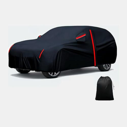 Telo Copriauto per Lancia Ypsilon HF 2025,Telo Copriauto da Esterno Impermeabile Traspirante con Zip Laterale & Strisce Riflettenti,Protezione Anti-polvere Anti UV,Pioggia,Neve