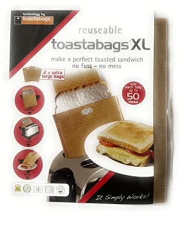 TOASTABAGS XL REUSEABLE UPTO 50 TIMES PER BAG -2XL BAGS