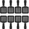 Kosmosta Revestimiento antiadherente Mini Grill Cheese Pan Accesorios para derretir Raclettes Bandejas de repuesto Raclette Platos Mini sartenes para raclette, forma cuadrada (8 piezas)