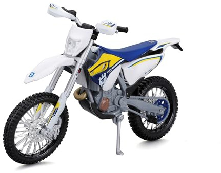 Maisto M32706 Husqvarna FE501 Motorbike-1:12 - Modellino di Motocicletta pressofuso incredibilmente Dettagliato, da Collezione, Giallo, Taglia S