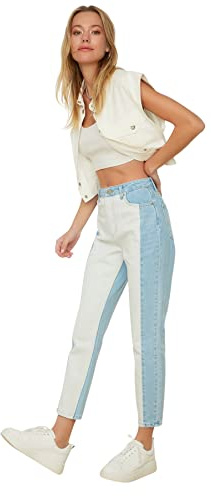 Trendyol Jeans de Cintura Alta para Mujer