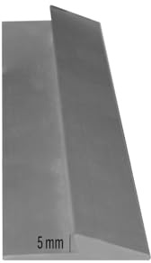 JARDIN202 - Perfil Aluminio 2-5-8 mm Altura | 5mm alt. 37mm anch. 2m larg. Sin Taladrado -