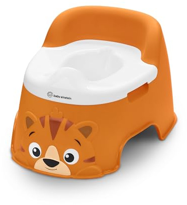Baby Einstein, Pot Bébé Toilette Tinkle and Reveal Tiger, unisexe, Toilette enfant, avec protection contre les éclaboussures & récompense de changement de couleur, à partir de 18 mois