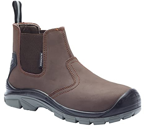 Blackrock S3 Pendle Composite Dealer Work Boots, Mens Womens Safety Boots Brown, Composite Safety Shoes, Composite Toe Cap, Water Resistant Metal-Free Safety Boots, Non-Metallic Safety Shoes - Size 12
