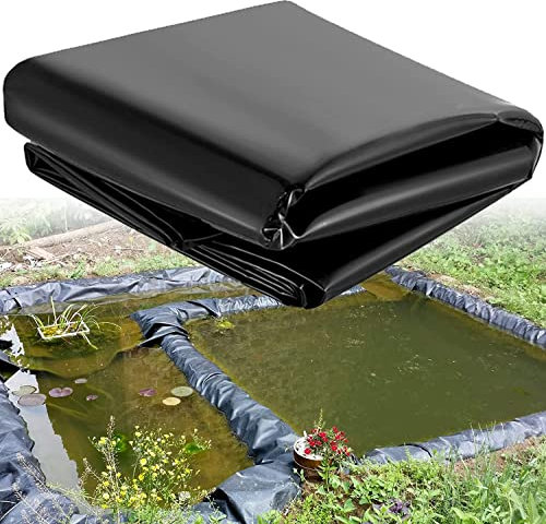AzulLanse Bâche de Bassin, Grand Bassin à Poissons, piscines, Membrane renforcée pour l'aménagement paysager 3 m x 2.1 m,Épaisseur 0,3 mm