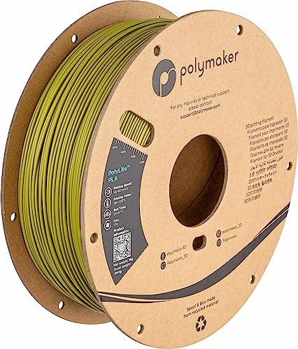 Polymaker PolyLite PLA - 1.75mm - 1kg - Olive Green