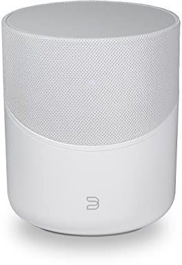 Bluesound Pulse M Omni-Hybrid kabelloser Musikstreaming-Lautsprecher mit Bluetooth - Weiß - kompatibel mit Alexa und Siri