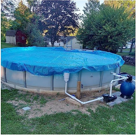 Solarplane Außen-Whirlpools/Aufstellpool Solar-Poolabdeckung Rund, Leichte Blaue Luftpolster-Thermodecke Wärmespeicherabdeckungen, 28 26 24 22 20 18 16 14 12 10 8 6 4 Ft Groß ( Size : Dia 28.5ft/869cm