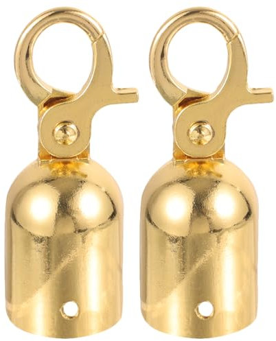 2 PièCes Embouts De Corde En Acier Inoxydable Avec Mousqueton Pour Fixation De Corde - Accessoires Pour Rampe D'Escalier Et DéCoration