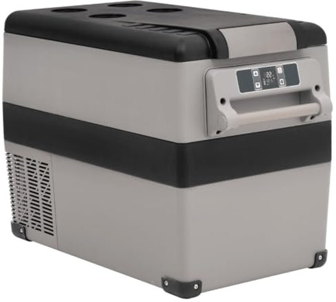 Home & Garden Küche & Esszimmer Lebensmittel & Getränketräger Kühlbox Kühlbox mit Griff Schwarz und Grau 35 L PP & PE