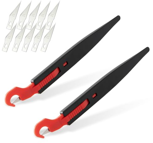 Gomake Vinylomslagsskydd skärare kniv fönster toning skärare precision bil säkerhetsskärverktyg för bilförpackning, fönstertoning, dekaler, skyltar, omslagsfilm och annan bilvinylskärning (W204)