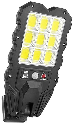 JUCHRZEY Rörelsesensor Trådlös Solar Security Vägglampa IP65 Vattentät Solar Flood Lights Lampor Håller upp till 24H Solar LED-lampor Lampa för trädgård Uteplats Path Yard för veranda ränna Ladugård T