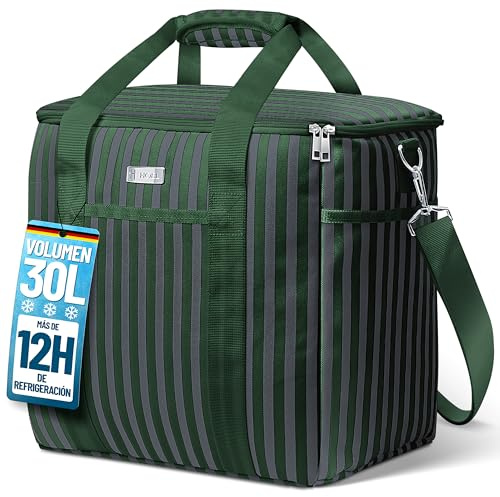 HOEL Kühltasche groß 30L faltbar - Isolierte Thermotasche - Lunchtasche wasserdicht & auslaufsicher - Isoliertasche für Auto & Einkaufen - Picknicktasche Lunch Bag Lunchbag